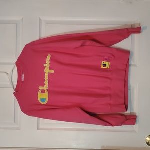 WEEKEND SALE Champion Pink Crew neck Sweatshirt